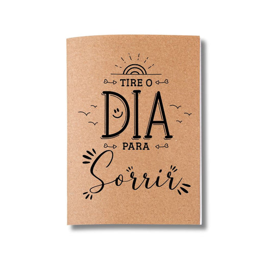 Kit 6x Cadernetas Positividade Capa Kraft Flexível 40 Pág Pólen A5