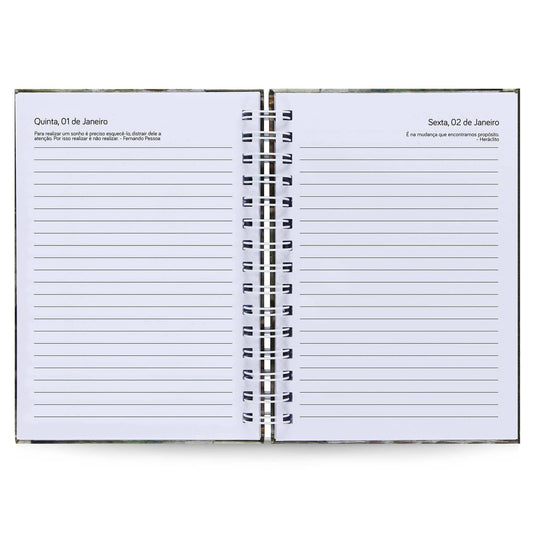 Agenda Diária Pautada Datada 2026 James Webb A5