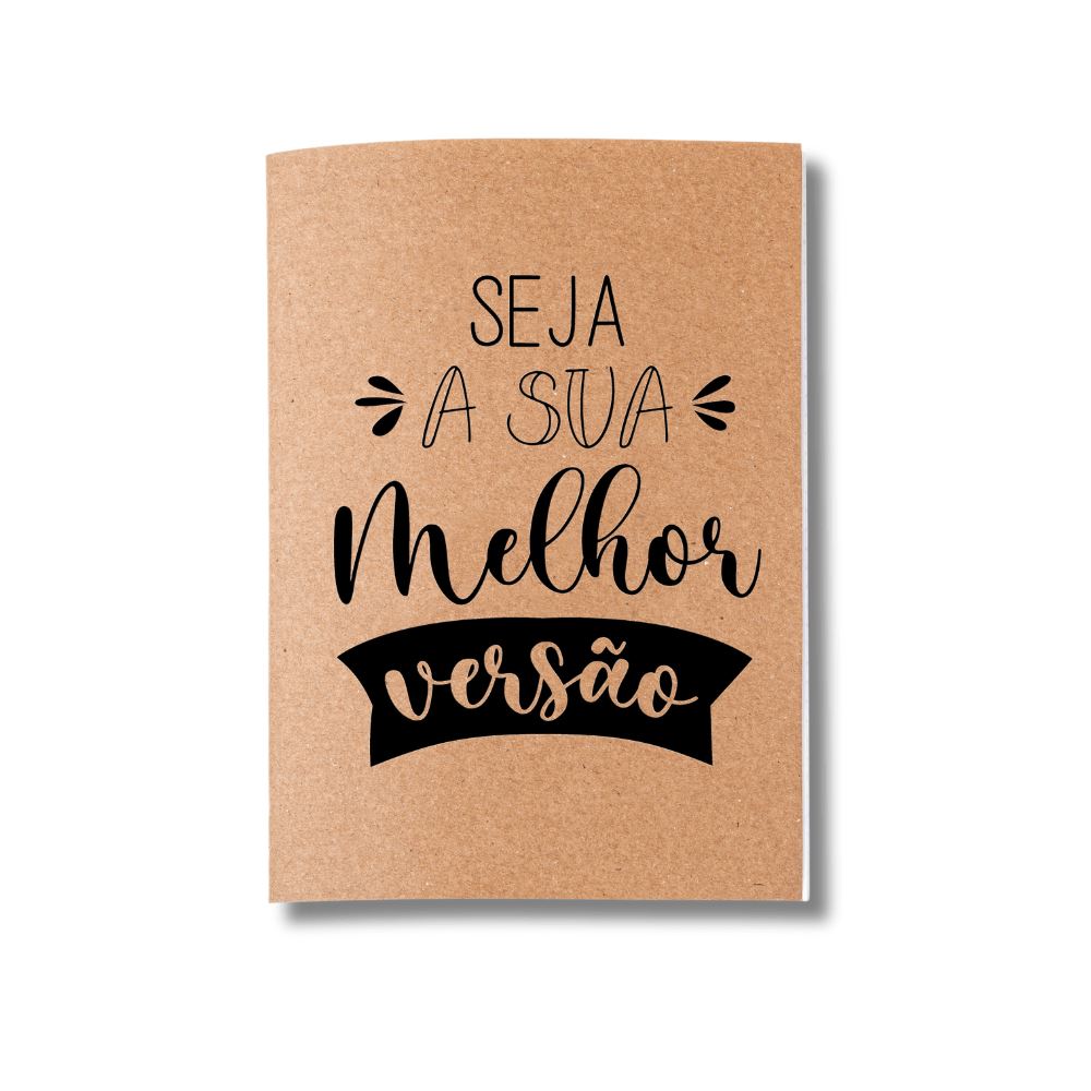 Kit 6x Cadernetas Inspiração Capa Kraft Flexível 40 Pág Pólen A5