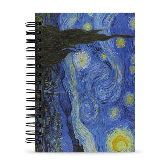Kit 2x Caderno Pautado Van Gogh Noite Estrelada e Amendoeira A5