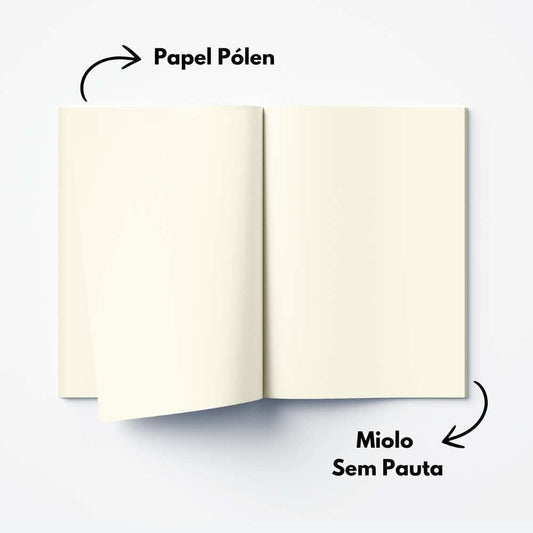 Kit 6x Cadernetas Frases e Citações Capa Kraft Flexível 40 Pág A5