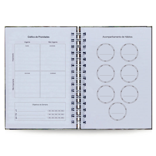 Planner Semanal Capa Dura Van Gogh Girassóis 156 Fls 75g A5