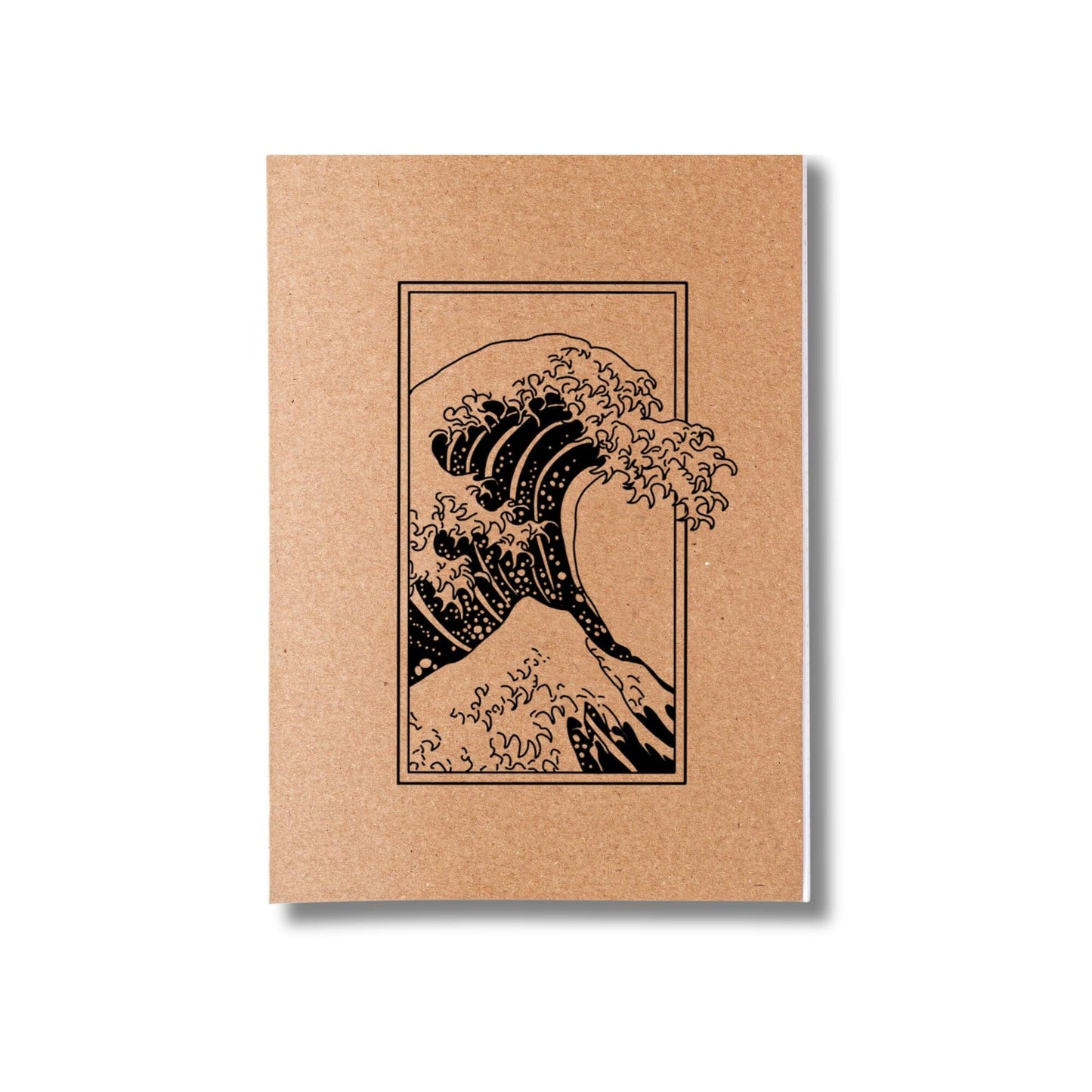 Kit 6x Cadernetas Arte Minimalista Capa Kraft Flexível 40 Pág A5