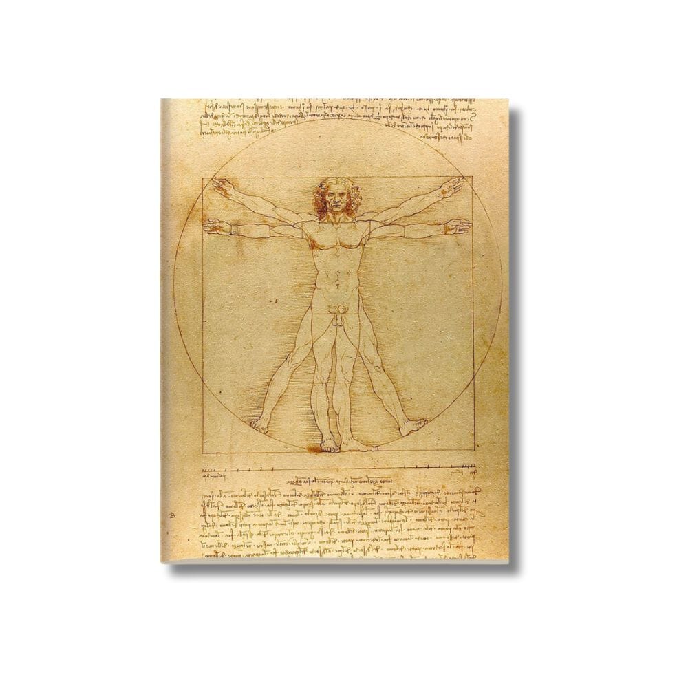 Kit 6x Cadernetas Da Vinci Van Gogh e Monet 40 Pág A5