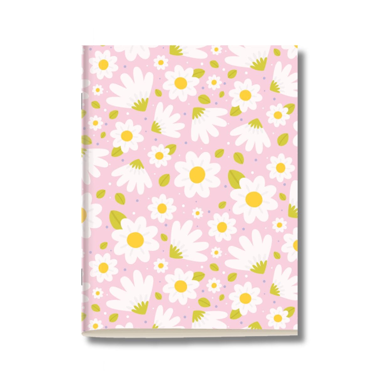 Kit 6x Cadernetas Flores Margaridas Capa Flexível 40 Páginas Pólen A5