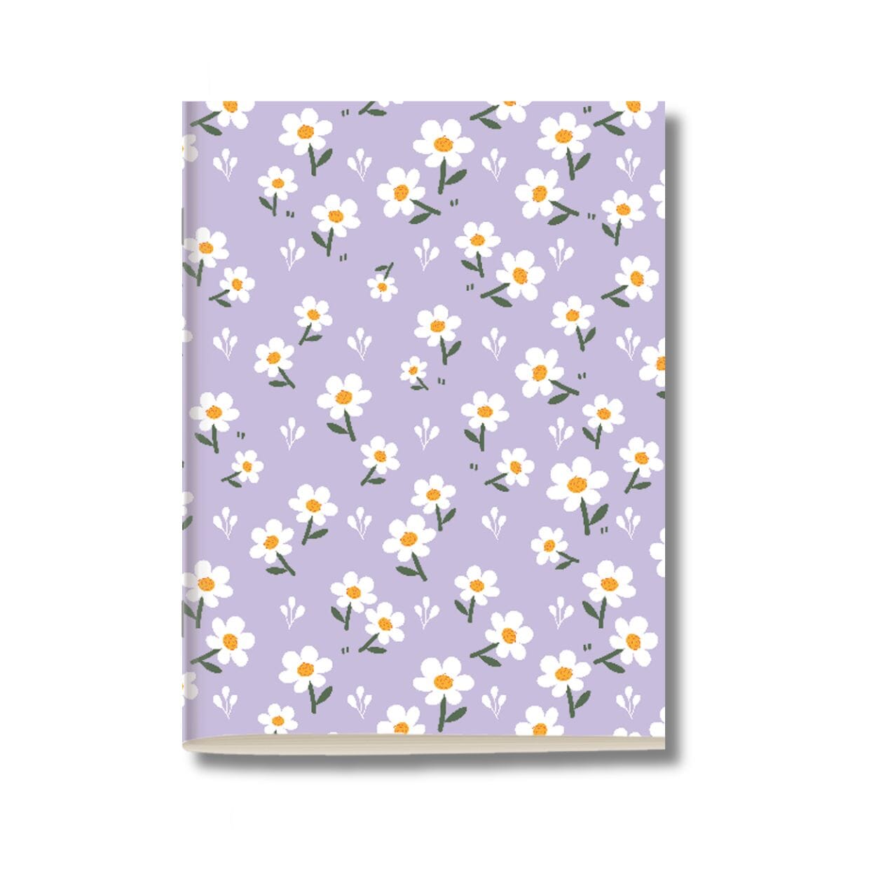 Kit 6x Cadernetas Flores Margaridas Capa Flexível 40 Páginas Pólen A5