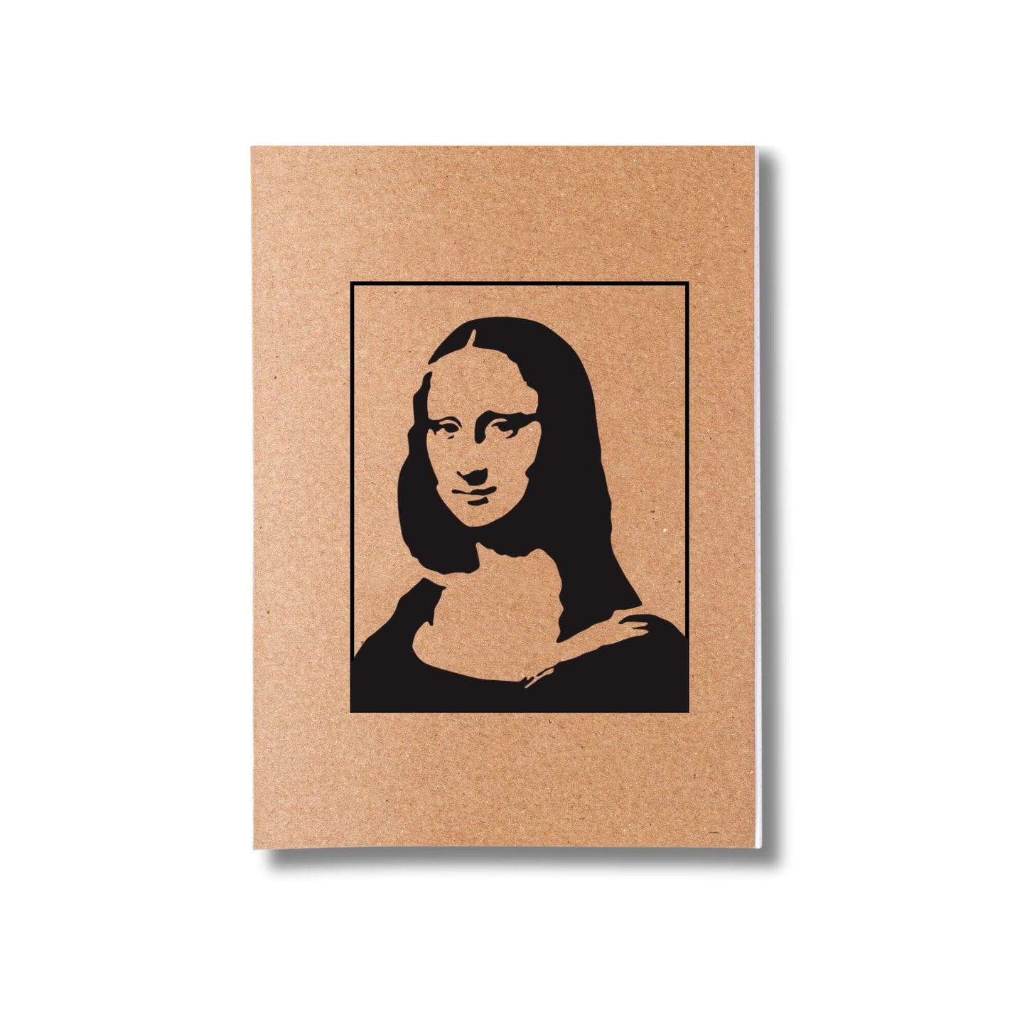 Kit 6x Cadernetas Arte Minimalista Capa Kraft Flexível 40 Pág A5