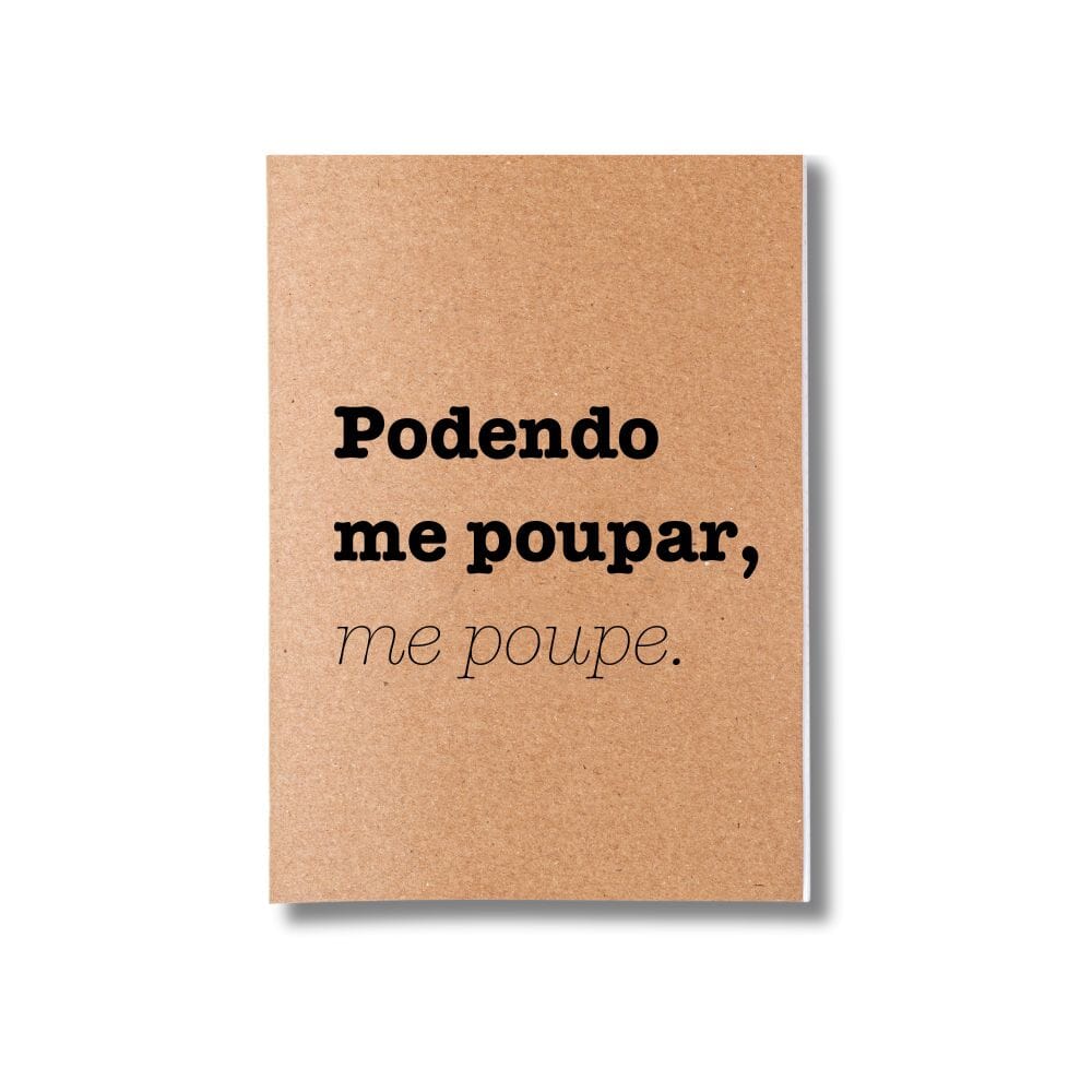 Kit 6x Cadernetas Ácidas Capa Kraft Flexível 40 Pág Pólen A5