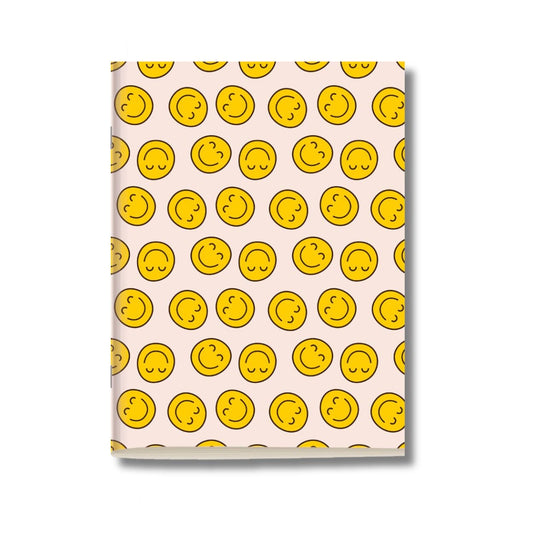 Kit 6x Cadernetas Sorrisos Capa Flexível 40 Páginas Pólen A5