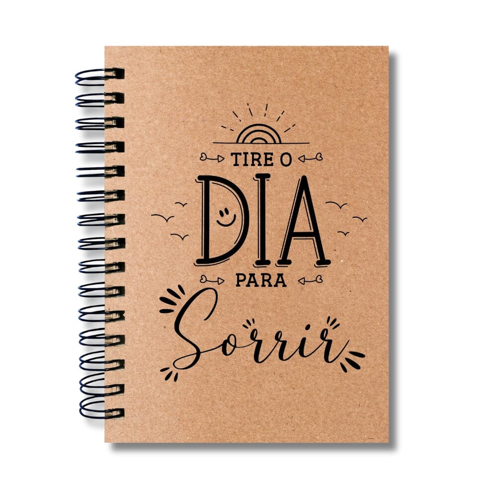 Caderno Sem Pautas Capa Dura 100 Fls 200 Pág A5 Sorria