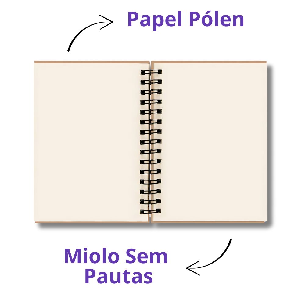 Caderno Sem Pautas Capa Dura 100 Fls 200 Pág A5 Escolha Certa