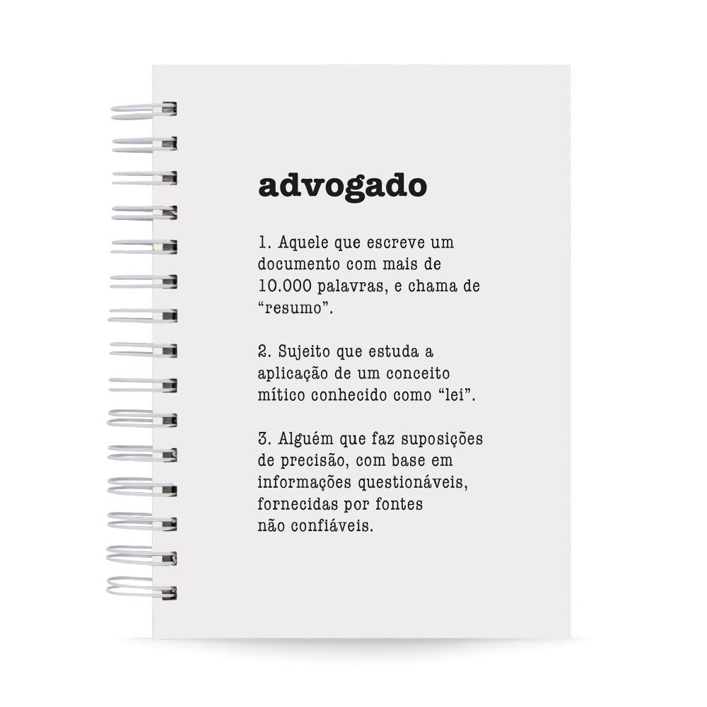 Caderno Pautado 125 Folhas 90g A5 Profissões Advogado – Cadernos Filosóficos