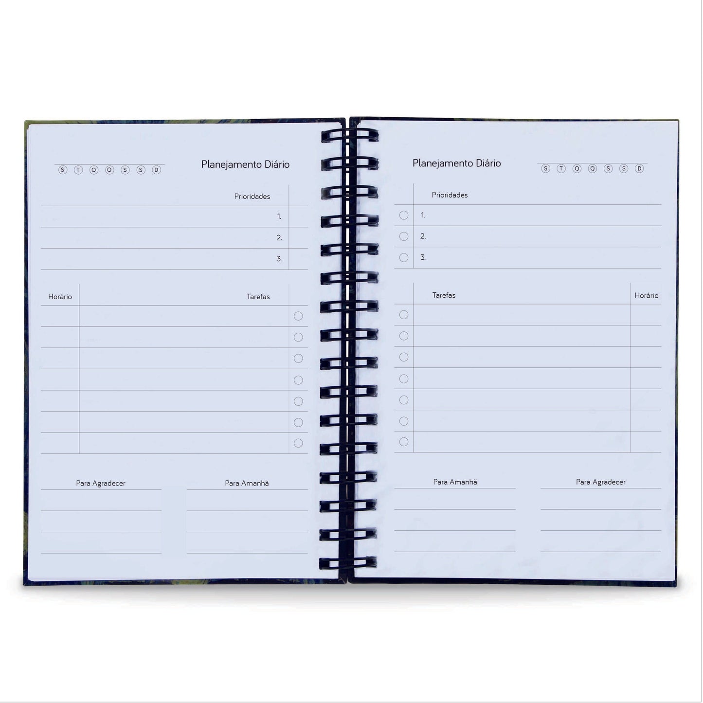 Planner Diário Básico Permanente 365 Dias Capa Dura A5 Memento Mori