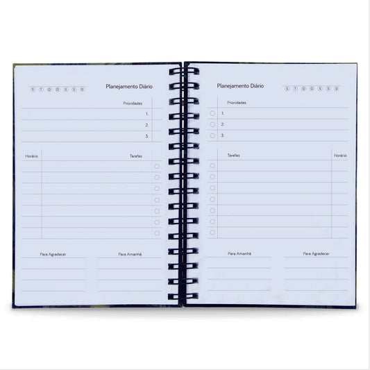 Planner Diário Básico Permanente 365 Dias Capa Dura A5 Penso