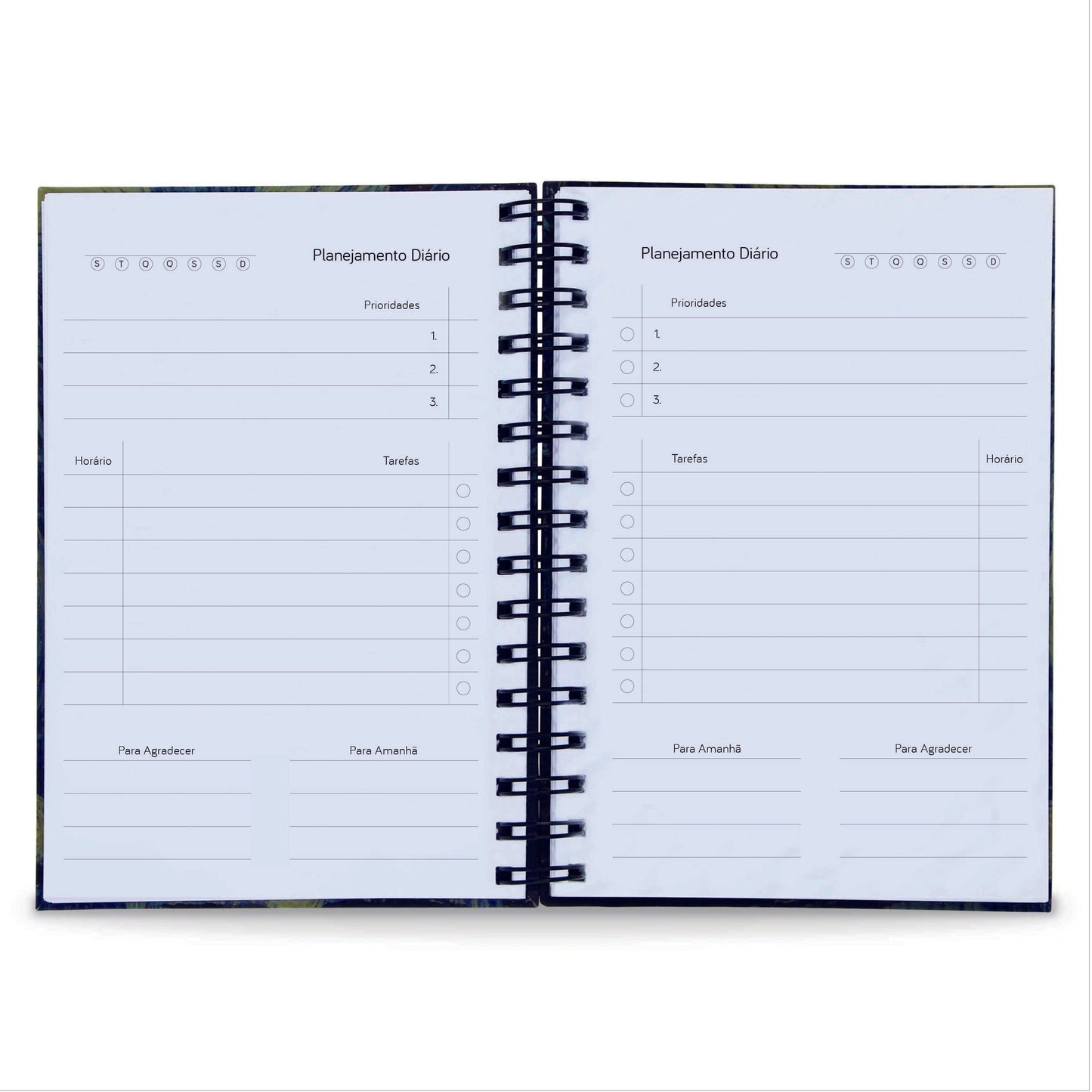 Planner Diário Básico Permanente 365 Dias Capa Dura A5 Gatices