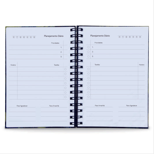 Planner Diário Básico Permanente 365 Dias Capa Dura A5 Use