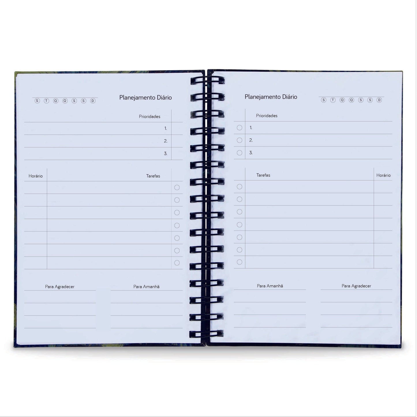 Planner Diário Básico Permanente 365 Dias Capa Dura A5 Use