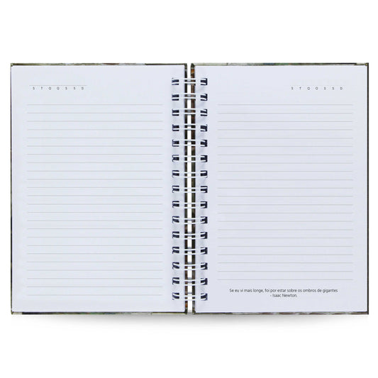 Caderno Pautado Minimalista 125 Folhas 90g A5 Português x Alemão
