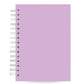 Agenda Semanal Vertical Datada 2026 Roxa Framboesa 120 Fls 90g A5