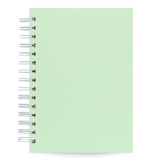 Caderno Pautado Limão Capa Dura Toque Aveludado 125 Fls 90g A5 21x14cm