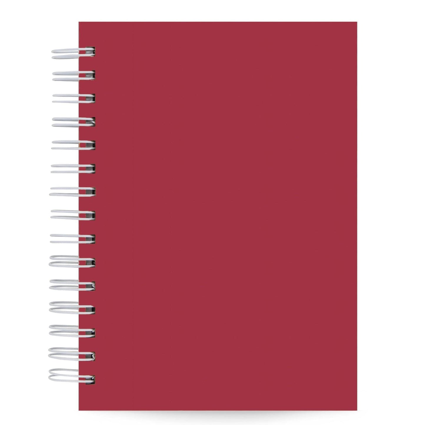 Agenda Semanal Datada 2026 Vermelha Vinho 120 Fls 90g A5
