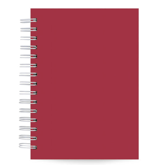 Agenda Semanal Datada 2026 Vermelha Vinho 120 Fls 90g A5