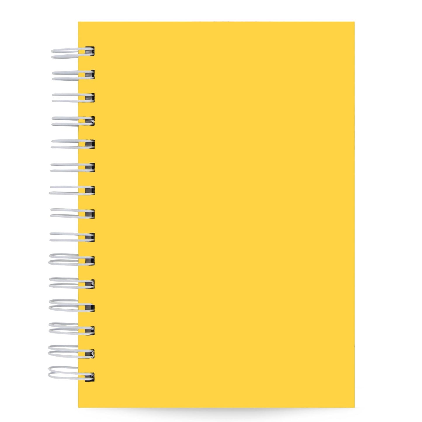 Caderno Pautado Amarelo Capa Dura Toque Aveludado 125 Fls 90g A5