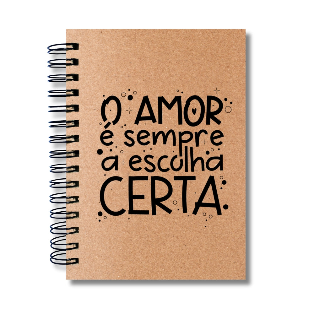 Caderno Sem Pautas Capa Dura 100 Fls 200 Pág A5 Escolha Certa