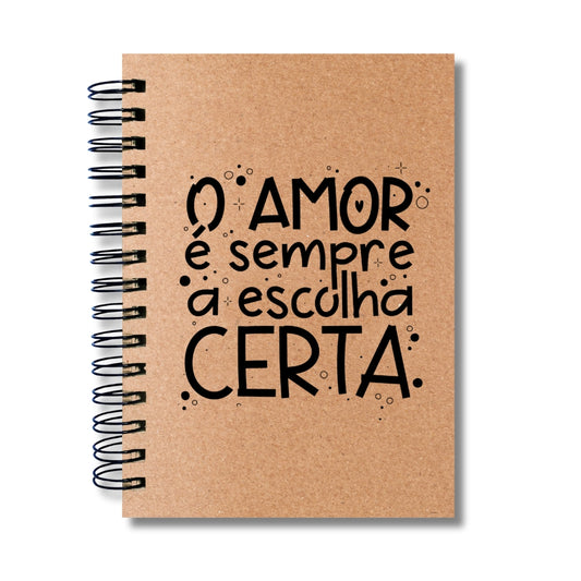 Caderno Sem Pautas Capa Dura 100 Fls 200 Pág A5 Escolha Certa