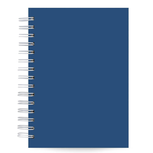 Agenda Semanal Vertical Datada 2026 Azul Marinho 120 Fls 90g A5