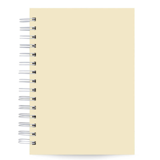 Caderno Pautado Creme Capa Dura Toque Aveludado 125 Fls 90g A5