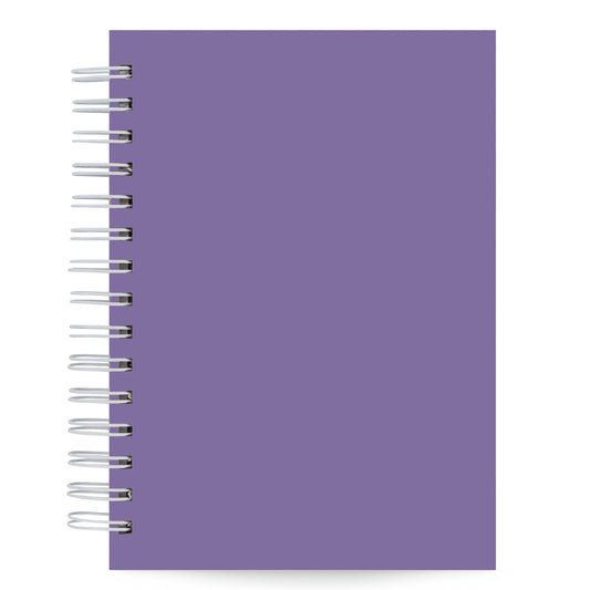 Caderno Pautado Violeta Capa Dura Toque Aveludado 125 Fls 90g A5