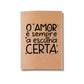 Capa Amor Escolha Certa