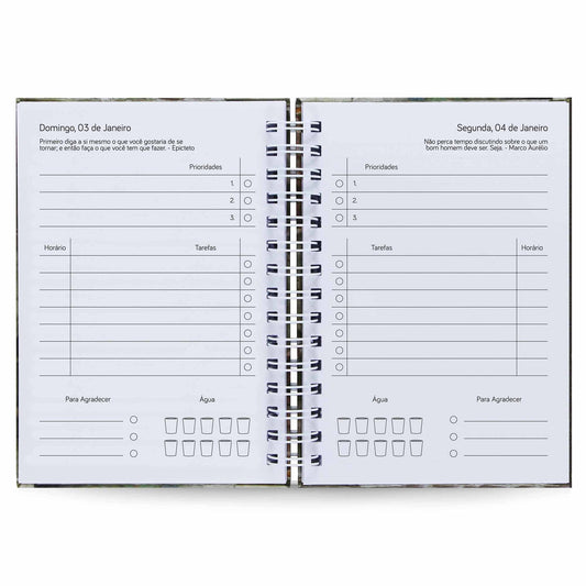 Agenda Diária Datada 2027 Van Gogh Estrelas 212 Fls 75g A5