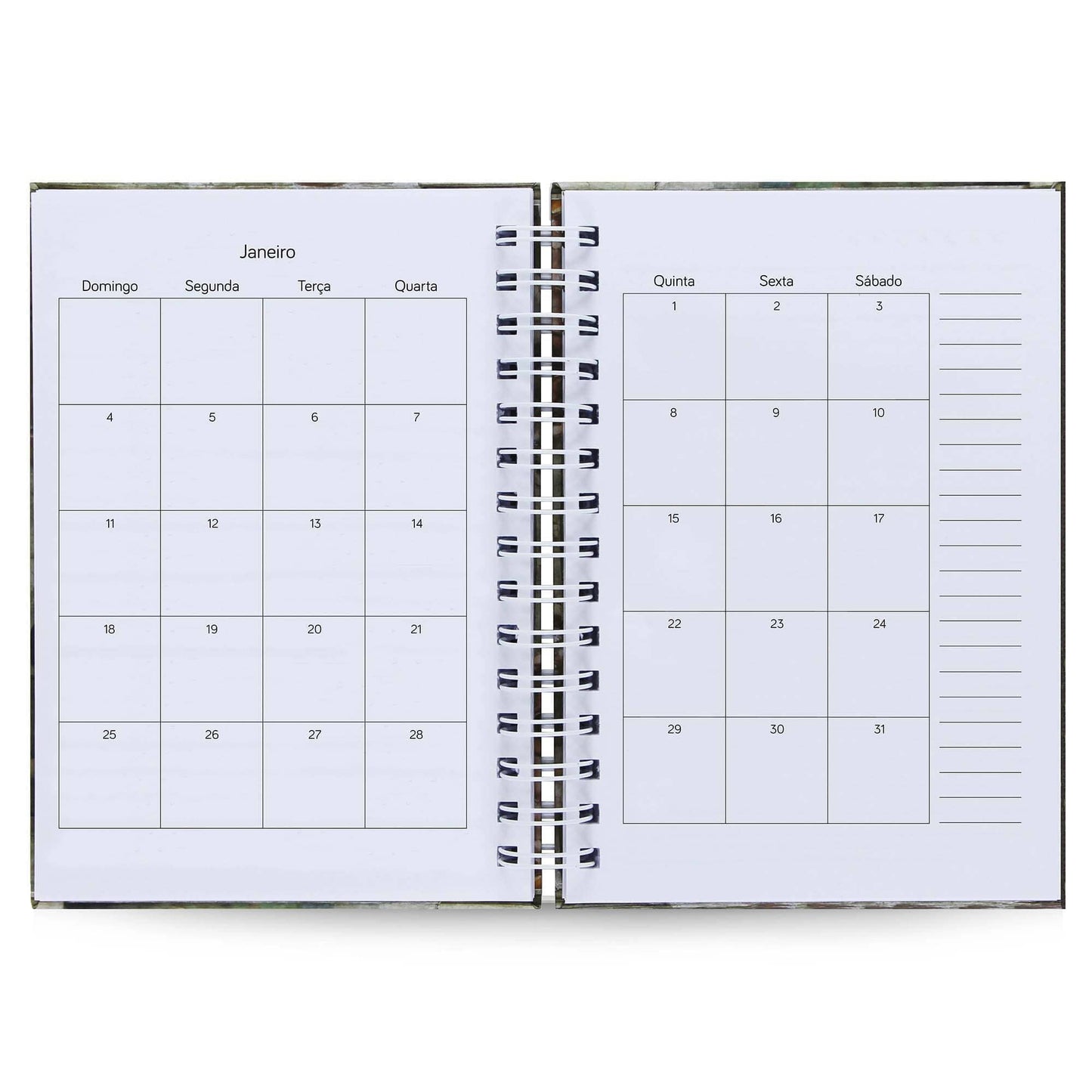 Agenda Diária Datada 2026 Escola de Atenas 212 Fls 75g A5