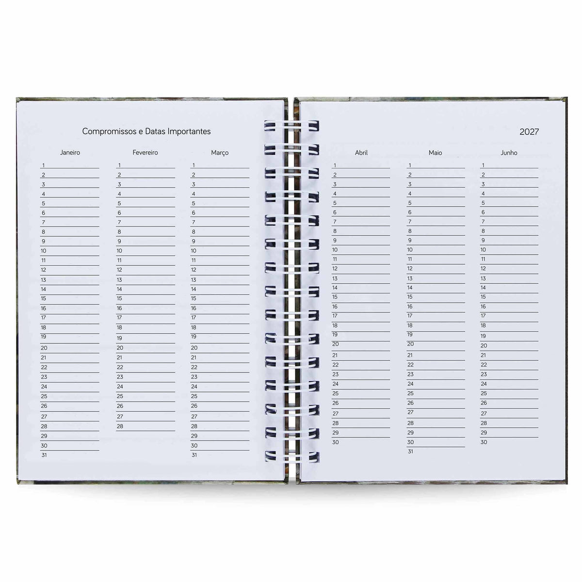 Agenda Semanal Datada 2027 Nascer do Sol 120 Fls 90g A5