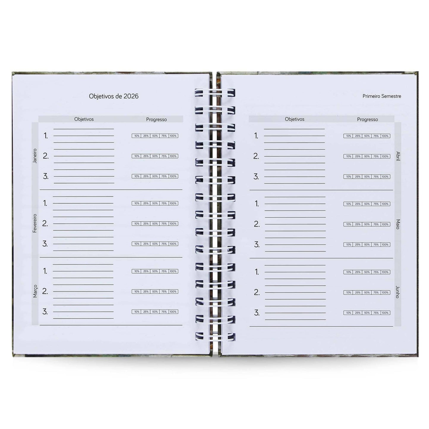 Agenda Diária Datada 2026 Lírios 212 Fls 75g A5