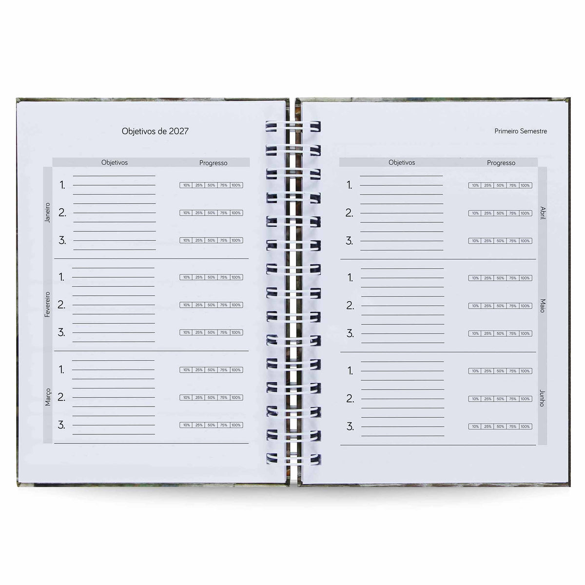 Agenda Semanal Datada 2027 Nascer do Sol 120 Fls 90g A5