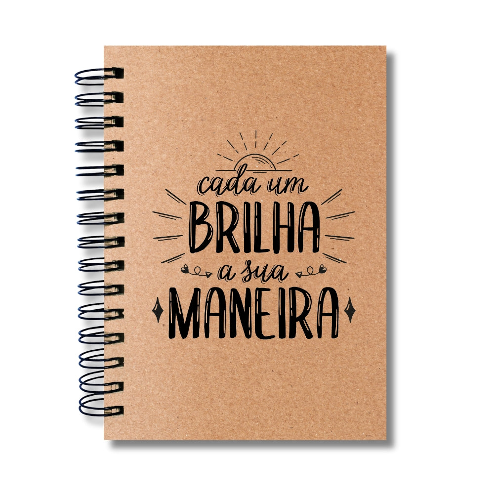 Caderno Sem Pautas Capa Dura 100 Fls 200 Pág A5 Sua Maneira