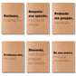Kit 6x Cadernetas Ácidas Capa Kraft Flexível 40 Pág Pólen A5