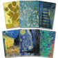 Kit 6x Cadernetas Van Gogh Capa Flexível 40 Pág Pólen A5