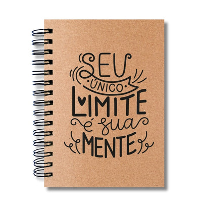 Caderno Sem Pautas Capa Dura 100 Fls 200 Pág A5 Único Limite