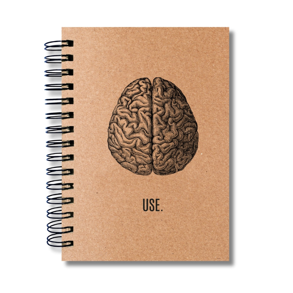 Caderno Sem Pautas Capa Dura 100 Fls 200 Pág A5 Use