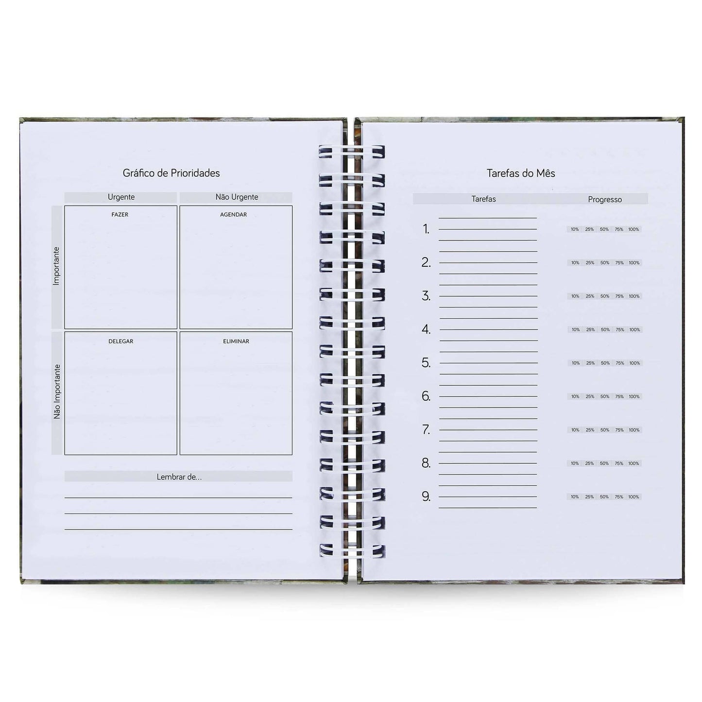 Agenda Semanal Datada 2026 Roxa Framboesa 120 Fls 90g A5