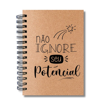 Caderno Sem Pautas Capa Dura 100 Fls 200 Pág A5 Potencial