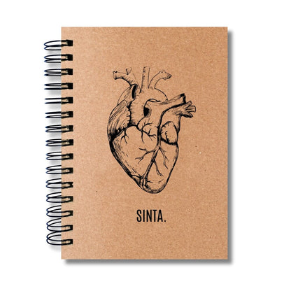 Caderno Sem Pautas Capa Dura 100 Fls 200 Pág A5 Sinta