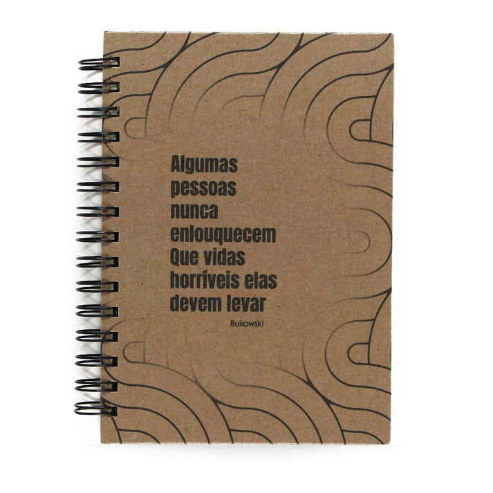 Agenda Semanal Datada 2026 Bukowski Algumas Pessoas 120 Fls 90g A5