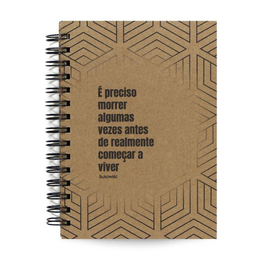 Agenda Semanal Datada 2026 Bukowski Começar a Viver 120 Fls 90g A5