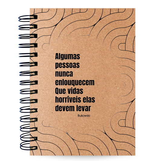 Caderno Pautado Filosofia 125 Folhas 90g A5 Bukowski Algumas Pessoas