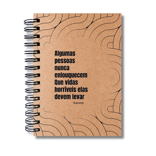 Planner Semanal Capa Dura Bukowski Algumas Pessoas 156 Fls A5